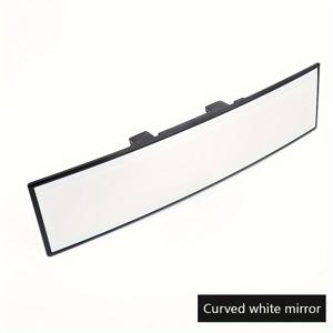 TEMU HD 와이드 앵글 자동차 미러 - 대형 곡면 안티글레어 안전 후방 거울, 넓은 시야각 SUV, 트럭 내부 액세서리 (운전석/조수석) - 대부분의 차량 호환