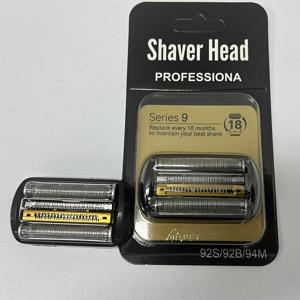 TEMU 92B 시리즈 9 교체용 면도기 헤드 - 시리즈 9, 9477cc, 9330s, 9465cc, 9460cc, 9419s, 9390cc, 9385cc 호환 가능 - 정밀 블레이드 & 내구성 구조 - 시리즈 9 전동면도기 전용 - 남성용 그루밍 교체 헤드, 세련된 디자인, 고품질 블레이드