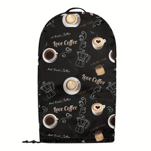 TEMU 커피 테마 블렌더 커버, 내구성 좋은 폴리에스터 다목적 주방 가전 먼지 커버, 주서기, 블렌더, 식품 가공기 호환, 드로스트링 개폐 기능, 크리스마스 분위기 장식, 가정 필수 가전 먼지 커버