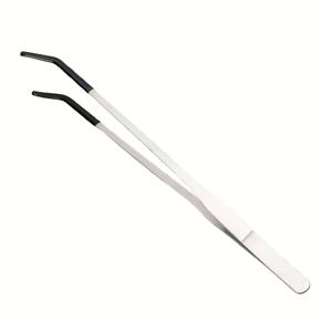 TEMU 1/2개 스테인리스 스틸 파충류 급식 집게, 고무 팁, 10, 6인치 직선 및 곡선형 긴 집게, 수족관 또는 공예용, 수염 용장 액세서리, 유리 탱크 용품
