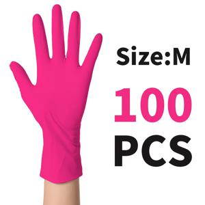 TEMU 고탄성 재사용 및 일회용 니트릴 장갑, 섬세한 손가락 기능성, 청소, 케어, 미용에 적합, S/M/L 사이즈