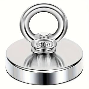 TEMU 광택 강철로 제작된 31.75kg 고강도 금속 낚시 도구 세트. 매립형 구멍과 볼트 링이 특징이며, 강물 낚시 및 낚시용으로 적합합니다.