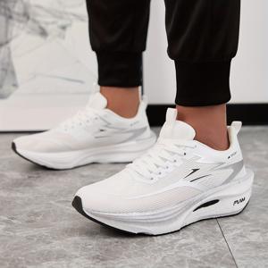 TEMU 남성 패션 스니커즈 | EVA 밑창의 경량 충격 흡수 러닝화, 통기성 그라데이션 디자인, 마라톤, 피트니스, 트레이닝에 적합 - 올 시즌 성능, 모던 스포츠웨어, 로우탑 패브릭 슈즈|운동화|런닝화|러닝화