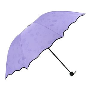 TEMU 비를 맞아야 꽃이피는 3단벚꽃우산 UPF 50+ 자외선 99%차단 초경량 암막 우산 양산