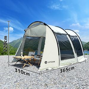 TEMU LVYUAN 차박텐트 도킹쉘터 캠핑 방수 그늘막 타프세트 대형 6-8 인용