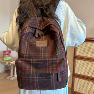 TEMU 솔리드 컬러 여성용 기능성 백팩