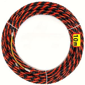 TEMU 헤비듀티 전기공용 와이어 풀러 도구 - 내구성 있는 금속 커넥터가 있는 스틸 비브레이디드 케이블 테스터, 유연한 와이어로 배선 설치 및 제거에 적합, 조립 불필요