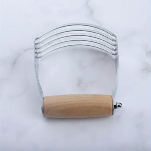 TEMU KLO·CL 헤비듀티 스테인리스 스틸 반죽 커터 & 페이스트리 블레이드 - 헤비듀티 430 스테인리스 스틸 베이킹용, 피자, 파이 크러스트, 빵 반죽 - 홈베이커를 위한 휴대용 (호환 가능)