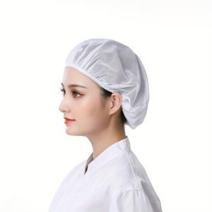 TEMU 3개 세트 통기성 폴리에스터 작업 모자, 탄성 밴드 포함 - 손세탁 전용, 요리사, 주방, 작업장 및 카페테리아용 탈모 방지 메쉬
