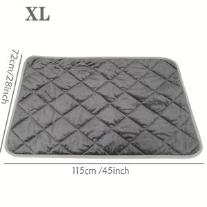 TEMU 자가 발열 강아지 침대 - 난방 패드 필요 없음, 소/중형견 적합, 실내/야외 사용, 나일론 & 미끄럼 방지 바닥, 켄넬용 난방|이불