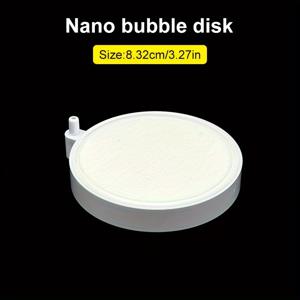 TEMU 수족관용 나노 원형 버블 디스크, 에어 스톤 산소 공급 장치, 고밀도 버블로 풍부한 산소를 제공, 산소 펌프와 함께 사용 필요, PVC 재질, 30-70 갤런의 중소형 어항에 적합, 배터리 없음