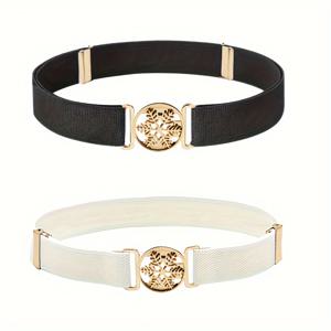 TEMU 2개 세트 닐라이시우 여아용 조절 가능한 벨트 - 레이스 웨이스트 신치가 있는 홀아웃 드레스 벨트, 청바지, 드레스, 스커트용 - 크리스마스 선물 (사이즈)