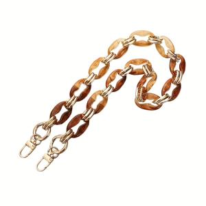 TEMU 핸드백 및 휴대폰 케이스용 아크릴 레진 체인, 다재다능한 레트로 스타일 백 매력, 23.62인치, 하드웨어 걸쇠 포함, DIY 크래프팅 액세서리, DIY 지갑 만들기