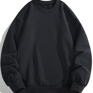 TEMU 남성용 새로운 봄/여름 라운드넥 풀오버 경량 스웨트셔츠, 남성용 긴팔 티셔츠 Y000[Shule Water OBM]