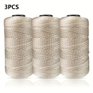 TEMU 3pcs 아이스 슬리키 섬유 양털 세트, 직조 핸드백, 모자, 쿠션, 봄과 여름 크로셰 선햇, 공예 등, DIY 지갑 만들기