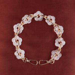 TEMU 1pc 꽃 체인 가방 체인 - 튼튼하고 내구성이 뛰어나며, 여러 색상과 길이로 제공 - 어깨 백팩, 크로스바디 백에 적합 - 스트랩을 대체하는 훌륭한 대안, 패션 여성용 체인 액세서리