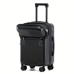 TEMU 1개 하드 쉘 캐리어 여행용 캐리어 & 스피너 휠, 잠금 가능한 비행기 호환 여행 가방, 컴팩트 경량 ABS+PC 기내용 캐리어, 다양한 색상 옵션 (&용)