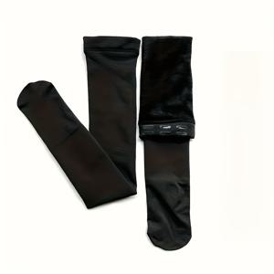 TEMU 1쌍 두꺼운 안감 가을/겨울 무릎 위 양말, 실리콘 미끄럼 방지 점, 확장 및 확장된 커프, 따뜻한 오버 더 니 스타킹