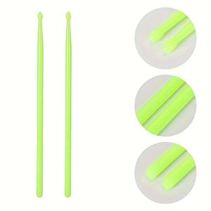 TEMU 4쌍, 발광 5드럼스틱, 어른용 드럼스틱, 재즈 드럼스틱, 형광 무대 컬러 나일론 발광 드럼스틱, 초보자용 드럼스틱, 공연용 드럼스틱, 드러머 선물