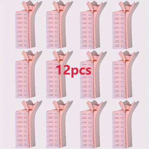 TEMU 12개입 신제품 무열 헤어 컬러, 자가 접착 후크 롤러로 풍성한 헤어스타일, DIY 스타일링 도구