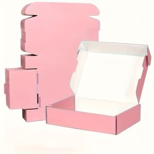 TEMU 대량 내구성 골판지 우편 상자 (내부 층 포함) - 소규모 비즈니스 메일, 선물 포장, 결혼식, 출산, 세례 및 크리스마스에 적합 - 튼튼하고 내구성 있는 골판지, 휴대용 디자인, 다양한 사이즈 옵션