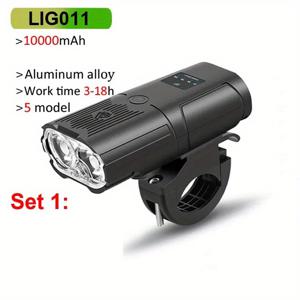 TEMU NEWBOLER 스마트 센서 자전거 전조등, 10000mAh 충전식 USB 자전거 (최대 2000 루멘 밝기), MTB 및 로드 자전거 야간 라이딩에 적합.