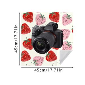 TEMU 1개 HUAJI 대형 멀티펑셔널 매직 테이프 고양이 침대 & 여행용 랩, 귀여운 딸기 프린트 세탁 가능 내구성 펫 침대, 스크래치 커버, 세탁 가능 태블릿/컴퓨터 케이스, 새끼고양이 & 여행용