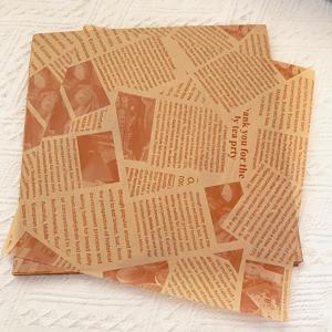 TEMU 200개 오일프루프 종이 패드 (식품 포장용), 튀김치킨 흡수 종이, 간식용 기름기 방지 종이, 피자 서빙 용지