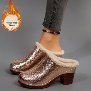 TEMU 2025 겨울 다용도 패션 캐주얼 히트 - 안감 여성 신발