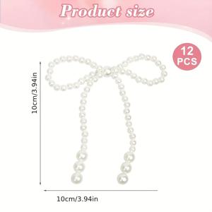 TEMU 12개 우아한 리본 & 리본 세트 (골드 포인트) - 튼튼한 플라스틱 크리스마스 트리 장식, 웨딩, 발렌타인데이, 추수감사절, 간편한 걸이 (미리 부착된 루프) - 가정, 사무실 또는 선물 포장에 적합 - 축제 분위기 리본 & 리본 디자인