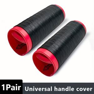 TEMU SEAMETAL 2개입 자동 수축 핸들바 커버 - 실리콘 & ATV 커버, 모든 지형 차량에 적합, 내구성 및 세척 용이, 차량, 세련된 디자인, 커버, 소유자, 핸들바 그립, 핸들커버, 핸들봉, 손잡이 커버, 핸들바, 핸들스펀