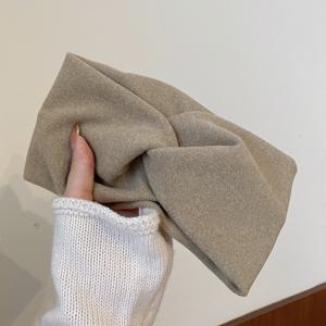 TEMU 여성용 한국 스타일 와이드 템플 헤어밴드 - 부드러운 겨울용 헤어밴드, 풀 헤어 커버리지, 우아한 브레이드, 번, 포니테일용 - 일상 및 웨딩용 (라운드/오벌 얼굴형에 적합) - 헤어