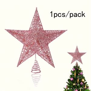 TEMU 보라/분홍색 별 모양 크리스마스 트리 장식, 크리스마스 및 새해 장식, 홈 데코 파티 용품, 크리스마스 장식품 [핑크 보라 크리스마스]