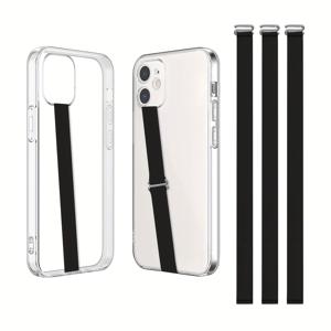 TEMU 아이폰 17/17 Pro/16/16 Pro 및 삼성 갤럭시 S25/S24/S23 호환 실리콘 스트랩 3개 세트 - 미끄럼 방지 손가락 루프 기능, 한 손 사용을 위해 디자인, 휴대폰 뒷면을 위한 범용 루프 케이스