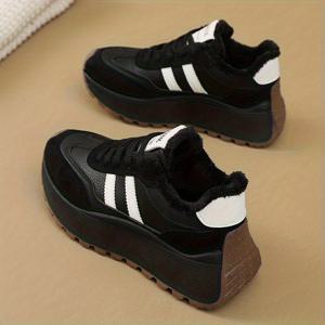 TEMU 2025년 신상 여성용 두꺼운 밑창 로우탑 스포츠 신발, 캐주얼 런닝화, 여성용 던지기 신발.|운동화|러닝화