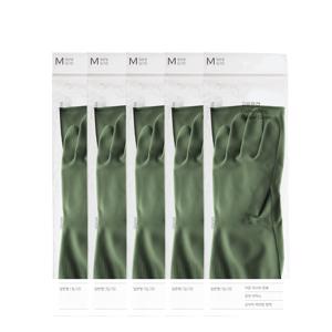 TEMU 오래쓰는 천연 라텍스 고무장갑 일반형 x 5개