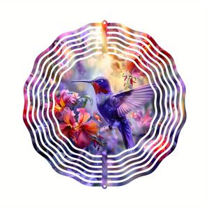 TEMU 2D 평면, 1개 화려한 메추라 바람 스피너 - 10