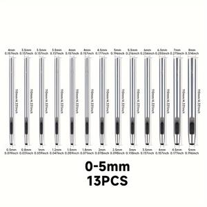 TEMU 4/6/13pcs 모조 가죽 DIY 가죽공예 벨트 펀칭 어깨 스트랩 라운드 홀 신발 홀 0.5/0.8/1.2/1.5/1.8/2/2.5/3/3.5/4/4.5/5mm