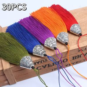 TEMU 30개 8cm 컬러풀 비즈 피쉬 마우스 태슬 - 졸업 선물 & 북마크, 폴리에스터, 선생님 감사 & 개학 선물, 피쉬 마우스 태슬, 컬러풀, 비즈, 졸업