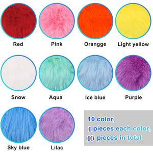 TEMU 10개 소프트 폴리에스터 폼폼, 3.15인치 - 탄력 있는 루프, 모자, 열쇠장, 스카프 및 가방에 이상적 - 완벽한 크리스마스 및 할로윈 장식, 축제용 액세서리 | 밝은 색상의 폼폼 | 내구성 있는 폴리에스터