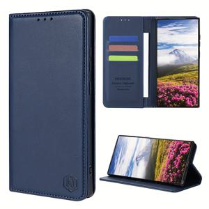 TEMU 갤럭시 S25 울트라 S25 플러스 S25 A06 A16 A26 A36 A56 호환 고품질 인조 가죽 지갑형 케이스 - 카드 슬롯, 킥스탠드, 자석 플립, 비즈니스 쇼크프루프 보호 카드 가방|휴대폰케이스|지갑|명함지갑