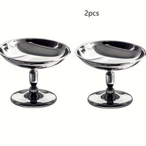 TEMU 2개입 고급 스테인리스 스틸 컵, 푸딩, 무스, 과일 샐러드에 적합한 디저트 볼, 가정, 레스토랑, 호텔용, 주방용품, 식기세척기 사용 가능|식기세척기|식기세척기