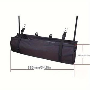 TEMU 자동차 트렁크 정리용 가방 - 내구성 있는 다중 구획 수납백, 조절 가능한 스트랩 포함, SUV 및 세단/트럭용 인체공학적 디자인, 장바구니 및 스포츠 용품 & 도구 정리, 차량 정리에 적합한 슬림 컴파트먼트 설계, 유연한 보관 솔루션