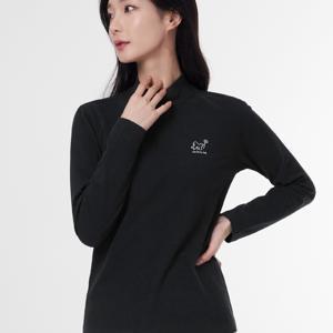 TEMU 여성 고밀도 기모 반폴라 티셔츠 포그니(W5WT57)