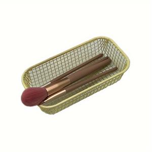 TEMU 데스크탑 철 아트 정리함 수납 책상 장식품 보관 바구니 사무용품 보관함 사무실 공부용품 홈 스토리지