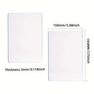 TEMU 커팅 패드, 195*150*3mm, 다용도 공예 커팅 매트 세트, 5.87X7.75인치, 모든 엠보싱 & 다이컷 기계와 호환 가능 - DIY 주얼리 및 종이 프로젝트용 내구성 플라스틱