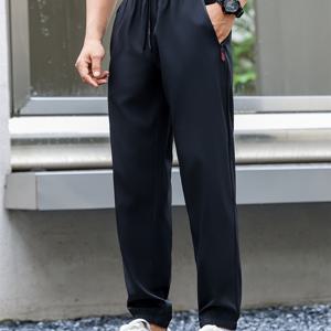 TEMU 남성용 퀵 드라이 스포츠 바지, 가볍고 통기성이 좋은 테이퍼드 런닝 및 피트니스 조거.