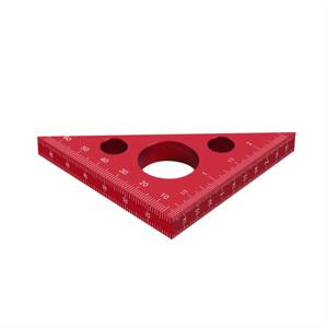 TEMU 고품질 삼각자 - 목공, 목공업 및 작업 중 각도 측정을 위한 도구 - 45/90도, 인치 및 미터 측정, 튼튼한 알루미늄 합금 구조, 휴대하기 쉬운 컴팩트한 디자인