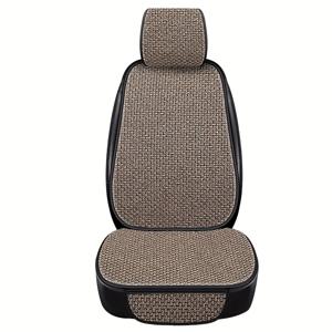 TEMU 리넨 자동차 시트 쿠션 세트 - 미끄럼 방지, 통기성 좋은 앞좌석 커버, BMW, KIA, AUDI 등 - 쉬운 관리, 사계절용 편안함