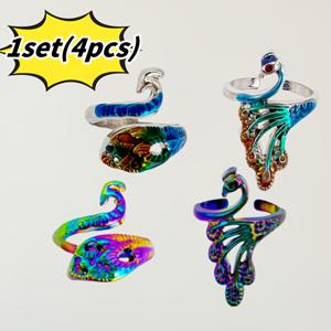 TEMU 4개 크로셰 손가락 보호대 세트 - 초보자를 위한 편안한 실 가이드 링, 뜨개질 및 공예 액세서리, 바늘 세트, 수공예 액세서리